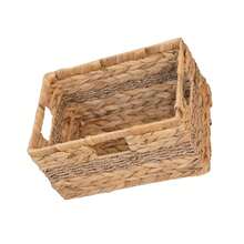 Handwoven Basket For Versatile Home Organization In Living Room, Bedroom, Entryway And Bathroom – Durable Design With Thick Carrying Handle And Reinforced Metal Frame, Ideal For Towels, Accessories, Craft Supplies, Plant Display, And Gift Storage, Lightweight Yet Sturdy Weaving, Premium Finish, Neutral Tone, Space-Saving Decor Solution For Spring Refresh And Everyday Home Styling - Multicolor - View 2