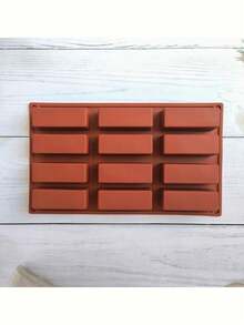 1pc Silicone Granola Bar Mold, 12-Cavity Rectangular Protein Bar Mold, Silicone Baking Mold Suitable For Butter/Chocolate/Candy/Cereal/Energy Bars - Multicolor - View 10