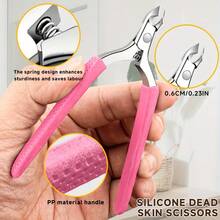 Professional Callus Trimmer, Precise Dead Skin Cutting, Suitable For Finger And Toe Nails, Non-Slip Silicone Handle Callus Cutter (Pink) - Pink-1Pc - View 4