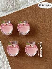 2/1 buah Pelindung Kabel Data Datar Akrilik Transparan Motif Apel Warna Pink. Tahan Kerusakan, Bergaya, dan Tahan Lama. Pelindung Kabel berbahan Resin ini dapat melindungi kabel Anda dari kerusakan dan terlepas. Cocok untuk melindungi ponsel, kabel data, kepala pengisi daya, konektor, dan pengisi daya Anda. Transparan. - MultiWarna - View 3