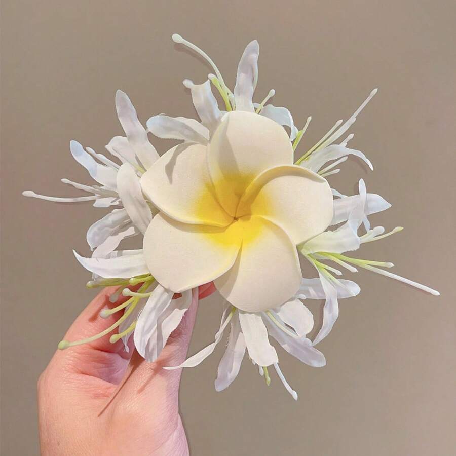 1 chiếc kẹp tóc hình hoa cúc ngọt ngào và tươi tắn, phụ kiện tóc thanh lịch, thời trang và đa năng, được thiết kế cho kỳ nghỉ ở biển và vùng quê, phù hợp để sử dụng hàng ngày, kẹp tóc mùa hè, kẹp tóc du lịch. - Nhiều màu - Xem 1