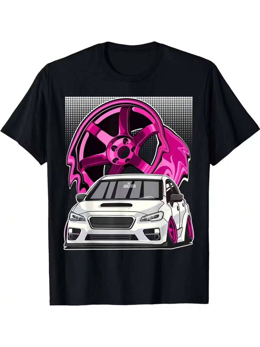Subie VA JDM Stance & Boxer Racing T-Shirt For Men & - 100% Cotton Retro Japanese Domestic Market Car Design Tee With JDM Stance Graphic & Boxer Racing Print, Soft Breathable Unisex Casual Shirt (S-XXXL, Black) - Automotive Enthusiast - màu đen - Xem 1