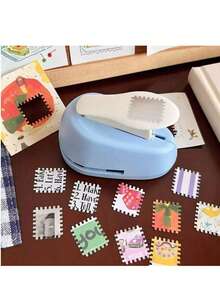 1pc Stamp Embossing Tool, Stamp Planner Hole Punch, Creative Handmade Embossing Tool, Scrapbooking Material Collection Tool - A - View 11