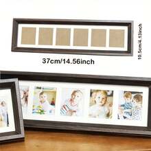 Storytelling Wooden Photo Frame - Elegant Walnut Collage Frame For Pets, Weddings & Family Memories - Perfect Gift Idea - 棕色 - 查看 5
