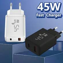 45W Dual USB-C Plus USB-A Charger - GaN Power Delivery - Fast Compact Power Adapter For Laptops, Smart Phones, Tablets And Thousands Of Other Devices - View 2