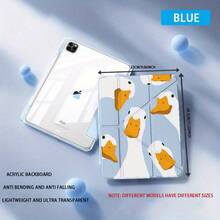 3+Y With Pen Slot 11 Men's Protective Cover 2025 New Pro Protective Cover 11 Inch Air5 Tablet Protective Cover Mini7 9th Generation 8 Suitable 10th Generation Transparent Hard Anti Bending Easy Full Screen Duckling Theme Cute Women Auto Sleep/Wake, Pencil Holder, Slim Lightweight Protective Cover - 顏色選項 - 查看 4