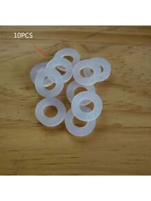 50/30/20/10个装家用管道配件白色硅胶密封防漏垫圈，适用于1/2英寸管道密封，冷热水通用，排水连接，高品质耐热防漏硅胶垫圈，厚度3毫米，经久耐用。 - A - 查看 9