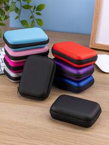 3pcs Portable Earphone Case, Phone Charger Cable Organizer, Mini Coin Purse Pouch - View 5