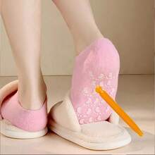 1 Đôi tất gel mềm mại dành cho nữ, mặt nạ dưỡng ẩm cho bàn chân nứt nẻ, tất gel phục hồi dưỡng ẩm, dùng trong spa chăm sóc móng chân, tất chăm sóc gót chân khô nứt, bảo vệ gót chân, món quà lý tưởng cho Ngày của Mẹ/Ngày lễ. - Chăm sóc bàn chân - Xem 7