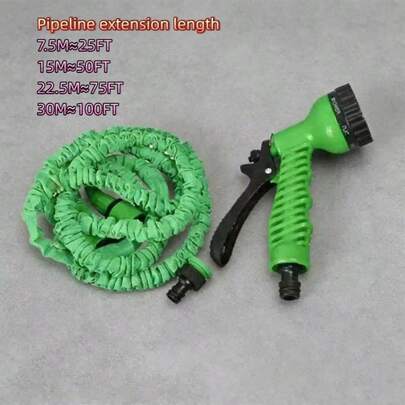 高压水管伸缩套件，专用于水槽和浴室清洁的管道配件，抗老化、耐弯曲、防漏、使用寿命长、柔韧而坚固，可进行轻柔冲洗或高压深度清洁