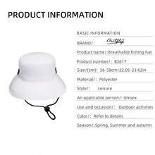 Outfly Breathable Bucket Hat, Quick-Dry Fabric, Adjustable Design, Suitable For Outdoor Sports, Travel, Fishing, Daily And Leisure - Multicolor - View 7