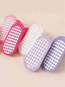 6 Pairs/1 Pair Baby Anti-Slip Socks, Cute Princess Style, Suitable For 0-5 Years Old Babies Daily Wear - Multicolor - View 4