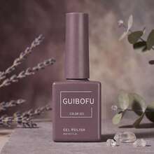 GUIBOFU 15ml 柔和紫红色凝胶指甲油 玫瑰木灰褐色 灰紫色 专业UV LED可卸 高显色度 持久浪漫 秋冬纯色 DIY美甲 美学精致色调 凝胶指甲油 - 淡紫色 - 查看 6