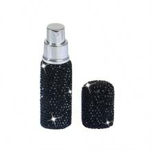 Diamond-Encrusted Perfume Decanter, Vacuum Pump Sample Bottle, 10ml Travel Mini Spray Bottle - Multicolor - View 7