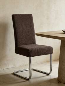 4/6pcs Chair Cover Stretch Brushed Jacquard Medium-Back Chair Set Home & Hotel Conference Chair Covers - Multicolor - View 10