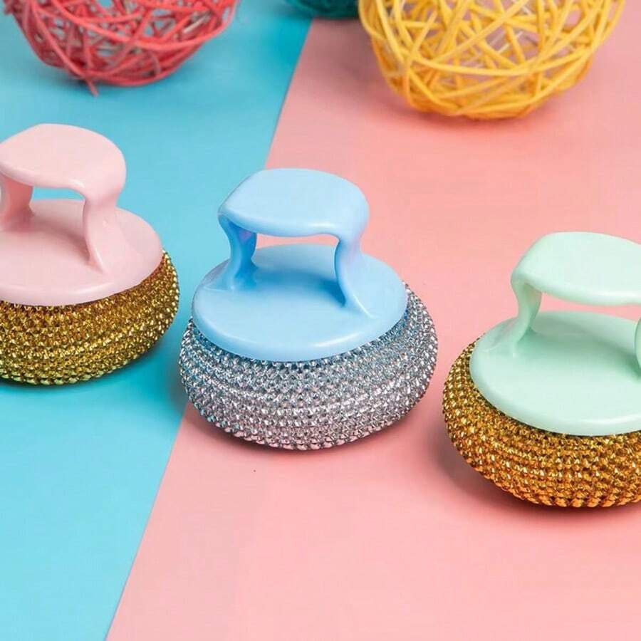 Colored Household Steel Wool Cleaning Ball, Kitchen Scrubber Steel Wool, 1 Piece - 其他 - 查看 1