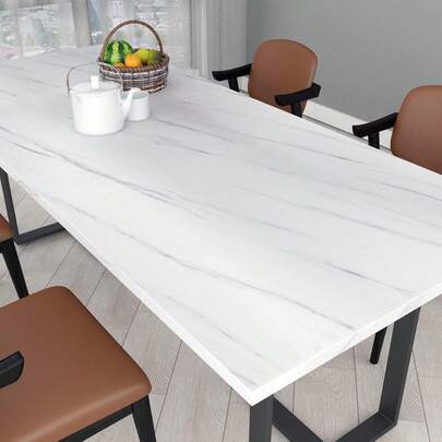 1 Rotolo di carta da parati bianca marmorizzata, carta da parati in vinile rimovibile e adesiva in PVC, pellicola decorativa autoadesiva, per decorazione di cucina, piano di lavoro, armadio, casa, camera da letto, bagno, rinnovo di interni