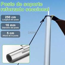 Lona de Camping de 18x13 Pies Toldo de Acampar Impermeable Refugio Solar Tienda de Campaña con 2 Postes Parasol ligero para Toldo de Coche Senderismo Mochilero Jardín Viaje Pesca Playa Picnic - por defecto - Ver 4