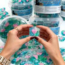 [Peach 3-Chamber Laundry Detergent Capsules] Healing Fragrance | Deep Cleaning + Softening & Color Protection + Long-Lasting Freshness | Softens & Fluffs, Protects Color, Prevents Fading | Slouchy Person's Quick Wash Gadget, Dissolves In Water #Fragrant Capsules #Laundry Tech - Liquid - View 4