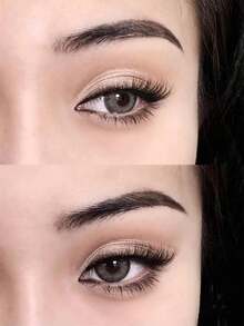 10 Pairs Fluffy Lightweight Soft Half-Eye False Eyelashes, 3D Mink Lash Effect For Natural Makeup, Reusable Daily Wear Eyelash Extensions - View 3