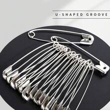 Stainless Steel Safety Pins, Large/Medium/Small Sizes, Vintage Style Clothing Fasteners - Pin - Large - View 5