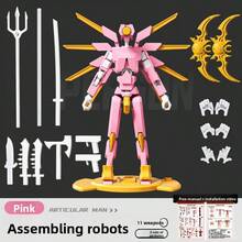 New Joint Figure, Multi-Functional Joint Robot Assembly, Children's Multi-Joint Robot Toy Set, Posable Figure, Inspires Children's Imagination, Play, Stress Relief, Decoration - Birthday Gift - Christmas Gift - Party Gift - Best Gift - Birthday Gift Or Party Favor - Travel Portable Stress Relief Toy - Multicolor - View 6