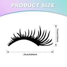 Car Headlight Eyebrow Stickers, Sexy Eyelash Car Decals, Personalized Headlight Eyebrow Stickers - A - View 6