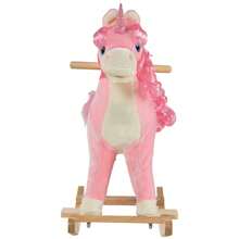 Children's Rocking Horse, Riding Unicorn, Wooden Base, Swinging, Suitable For 3-6 Year Old Children, Pink - Pink - View 10