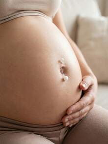 3件組 14G 孕婦肚臍環 柔軟孕婦肚臍環 透明長桿 孕婦肚臍環 可愛運動款肚臍環 女款 - 無色 - 查看 4