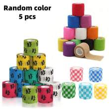 20 Rolls Elastic Self-Adhesive Bandage, Breathable & Flexible Non-Woven Fabric Self-Adhesive Bandage, Portable Elastic Self-Adhesive Bandage, Breathable Sports Non-Woven Finger Bandage, Suitable For Wrist, Ankle, Elbow, Shoulder - Multicolor - View 11