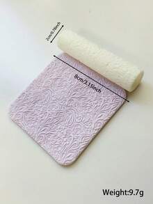 Polymer Clay Embossing Roller | Floral Polymer Clay Texture Roller, Soft Clay Texture Rolling Tool, Suitable For Jewelry Making And Art Design - White - View 28