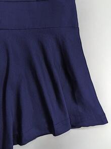 Conjunto de 2 piezas de mujer talla grande, nuevo verano, elegante blusa sólida verde y falda ajustado sexy - azul real - Ver 7