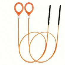 1支装加长型排水管疏通钩，带尼龙涂层柔性鹅颈 - 手动浴室、浴缸和淋浴下水道疏通工具，无需电池，排水管清洁蛇，符合人体工程学的手柄设计，经久耐用 - 彩色 - 查看 1