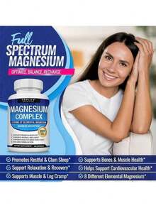 Selling Fast!Toplux 3Pack Nutrition Magnesium Complex 1000mg Supports Elemental Magnesium New. Women's Health. - 1瓶 - 查看 6