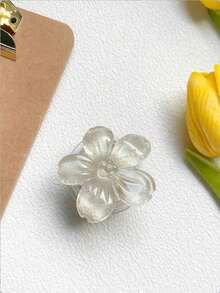 1个/2个可爱花朵元素推拉支架手机支架，3D立体花朵可折叠手机支架，清新花朵粘性气泡手机支架，可伸缩花朵手机握把，适用于智能手机、平板电脑、手机配件，春季生日礼物 - 彩色 - 查看 14