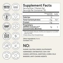 ARMRA Polvo de Calostro | Sin sabor | Salud intestinal y hinchazón | Piel y cabello | Keto, sin gluten y sin grasa | 30 porciones - 30 porciones (paquete de una) - Ver 6