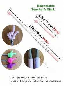 10pcs/5pcs/2pcs/1pc Retractable Pointer Stick, Ideal For Classroom, Extendable Hand-Held Pointer, Retractable Reading Tool, Birthday Gift (Random Color) - Multicolor - View 6