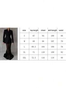 Women's Solid Color Sheer Mesh Perspective Bottoming Skirt + Long Sleeve Lapel Blazer Suit - White Midi Skirt - View 4