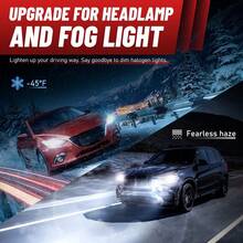 DrViAion H1 LED Headlights 10000LM 6000K 80W 16PCS 7585 CSP High Low Beam Turbo Auto Light 1: 1 Fanless Mini 12V H1 +800% Bright - A - View 8