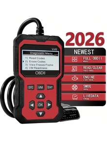 Lector de códigos de falla OBD2 Escáner de diagnóstico del motor Herramienta de diagnóstico CAN Adecuado para todos los vehículos con protocolo OBD II de 1996 y talla grande nuevos - A - Ver 13