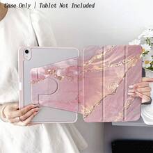 1 chiếc ốp bảo vệ máy tính bảng họa tiết đá cẩm thạch hồng có khe cắm bút cảm ứng, tương thích với iPad 10.9/10.2/Air 5/Pro 11/10/9.7/Air 2/(thế hệ thứ 7)/(thế hệ thứ 8)/Air 4/5/Pro 11/10, 10.9 inch model 2022/Air 13 (M3 2025)/Air 11 (M3 2025)/Air 11 (M3 2025)/11 (A16 2025), hỗ trợ chức năng tự động ngủ/thức. - Nhiều màu - Xem 6