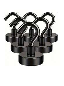 Super Magnetic Hook - Heavy Duty, Wall Mounted, Metal, Painted Finish, Kitchen, Home, Cruise, Office, Garage - Magnetic Hooks - View 1