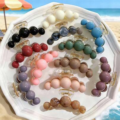 Fashionable Luxury Pearl Hair Clip, Large Size Hair Claw, Minimalist Elegant Korean Style Hair Accessory