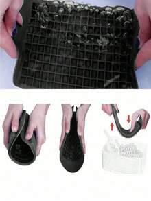 2pcs Silicone Making Tray, 160 Black Multi-Grid Mold For Summer, Ice, Food, Kitchen, Travel, Kitchen Items, Kitchen Tools, Kitchen Things. Back To School - Multicolor - View 3