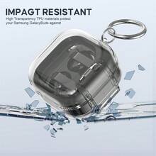 Galaxy Buds4Pro Earphone Protective Case With Stand - Black - View 4