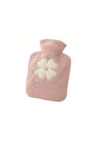 1pc Hot Water Bag, 500ml Small Insulated Water Bag With Lid, Equipped With Soft Velvet Bag And PVC Inner Liner - Flower Style - View 5