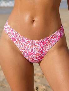 Áo tắm Tankini nữ cổ yếm điều chỉnh được, họa tiết hoa nhí - Nhiều màu - Xem 3