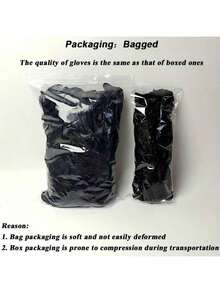 10pcs/Pack Disposable Nitrile Gloves - Latex-Free And Powder-Free, Suitable For Tattoo, Nail Salon Cleaning, Nail Art Tools, Back To School, Nail Care, Nail Art Tools (Applicable To Nail Stickers) - Black - View 2