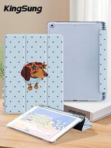 Kingsung 蓝色圆点格纹平板电脑保护套，适用于 iPad Air 8 (M4) 2026 (11 英寸)、Air 8 (M4) 2026 (13 英寸)、9.7/10.2/10.5/10.9/12.9 英寸、iPad Pro 11 英寸、第十代、Galaxy Tab S6 Lite 10.4 英寸、Kindle Paperwhite 第十二代 2024、Kindle（第十一代）2022，柔软防震，智能支架/自动唤醒/睡眠功能。 - 彩色 - 查看 5