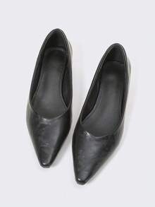 Giày bệt nữ thời trang, thanh lịch, kiểu dáng retro, dễ mang, thích hợp cho nữ. - màu đen - Xem 8